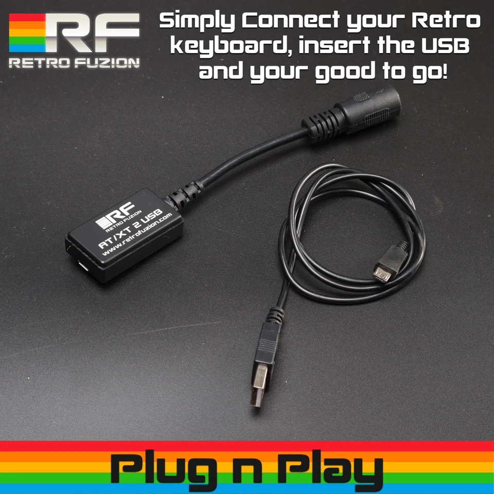 Retro Fuzion XT/AT 2 USB Keyboard adapter - Soarers Converter - - Image 2 of 4