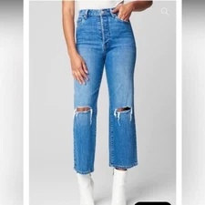 BlankNYC The Baxter Rib-cage Straight Leg Distressed. Size 28