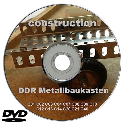 DDR Metallbaukasten CONSTRUCTION Bauanleitung C01 02 03 04 07 08 09 10 12 13 20
