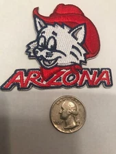Arizona Wildcats Vintage Embroidered Iron On Patch AWESOME 3" X 2.5” NCAA MINT