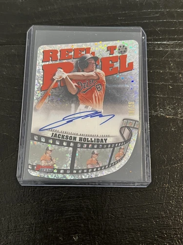 2023 Bowman's Best Jackson Holliday Auto Reel to Reel Diamond Refractor /25