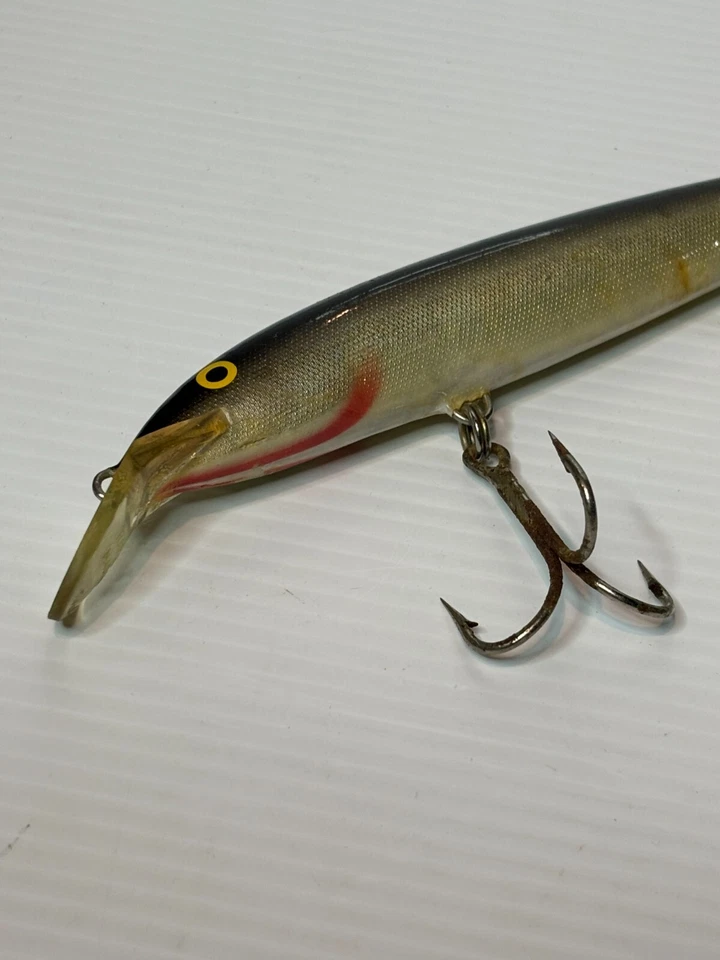 Señuelo de pesca flotante grande de 7-8" vintage años 70 Rapala Magnum flotador Wobbler Foto 2 de 4