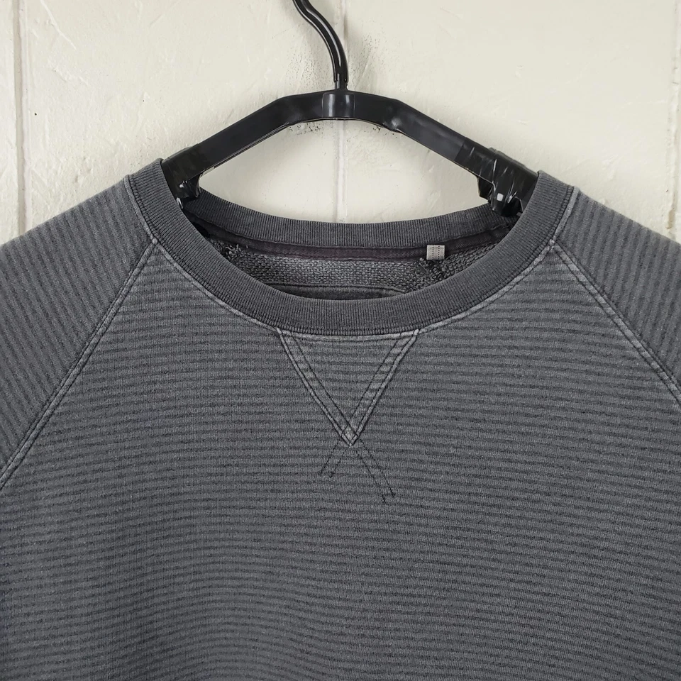 Guess Sudadera Mujer Grande Gris Rayas Cuello Redondo Manga Larga Logo Elastizada Foto 2 de 4