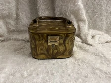 VTG 1960s STYLECRAFT MIAMI Tiger-Eye LUCITE Mid-Century Modern BOX PURSE VINTAGE