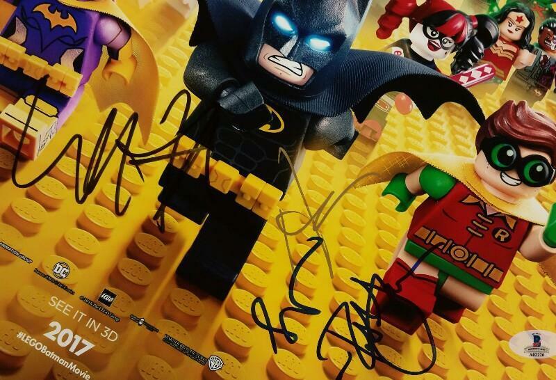 LEGO BATMAN MOVIE Cast(x6) Authentic Hand-Signed Will Arnett