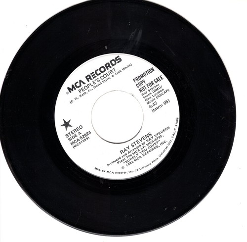 RAY STEVENS: PEOPLES COURT / DJ COPY .. 45 RPM 6533 - Picture 2 of 3