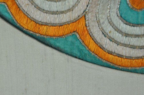 RARE FINE Antique Chinese Silk Kesi Roundel - Picture 10 of 16