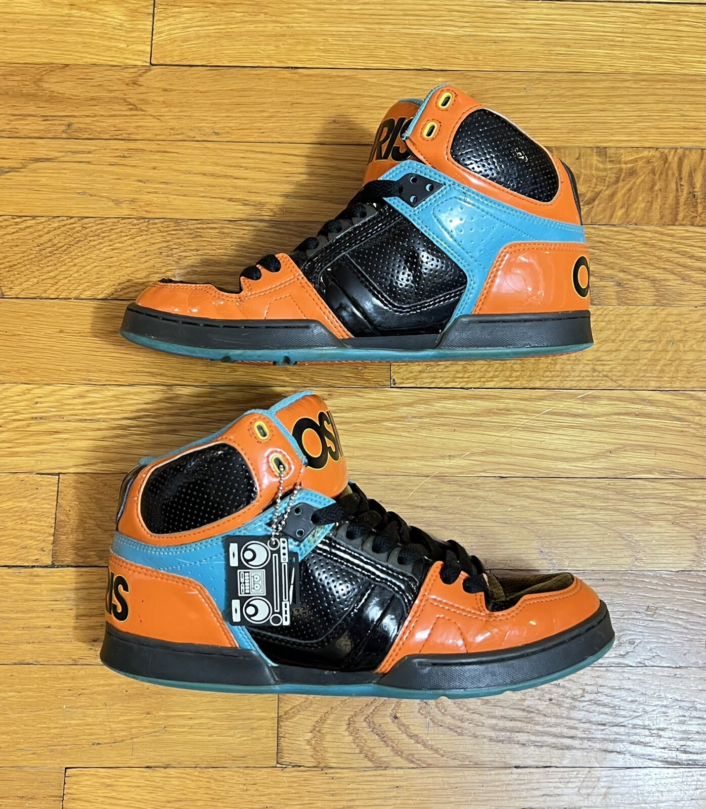 RARE Osiris NYC 83 Skate Shoes Black 