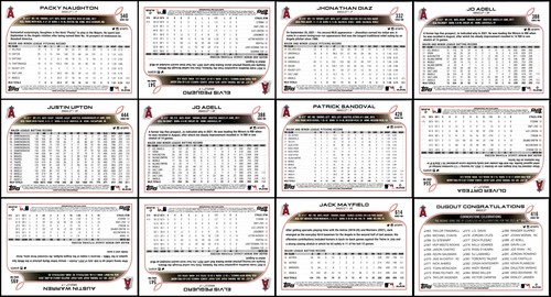 2022 Topps Los Angeles Angels (136) Card Lot - FINAL OFFER – BUY BEFORE OTHERS! - Picture 14 of 24