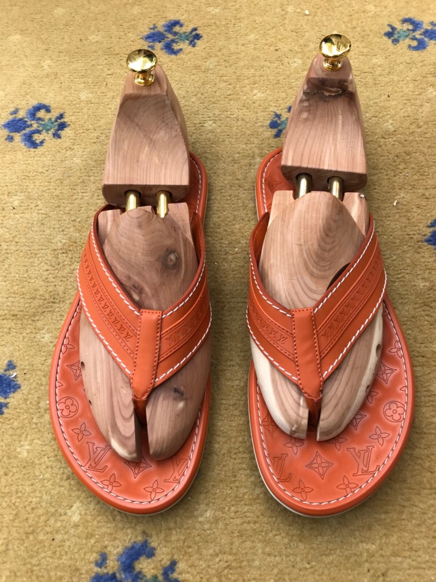 lv flip flops men's price
