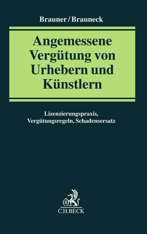Thumbnail - Angemessene Vergütung Von Urhebern Und Künstlern Anja Brauneck