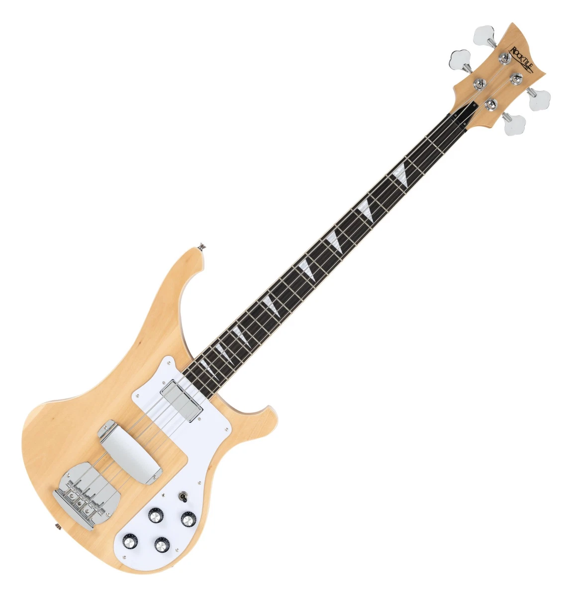 Basso Elettrico 4 Corde Stile Music Man - Pickup Attivi 9V - Fretless - YG