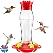 Birdream Hummingbird Feeders for Outdoors, 15oz Hanging Hummingbird Feeders A