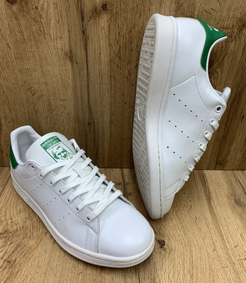 Adidas Stan Smith Womens Size 10 White Green Leather Sneakers Shoes