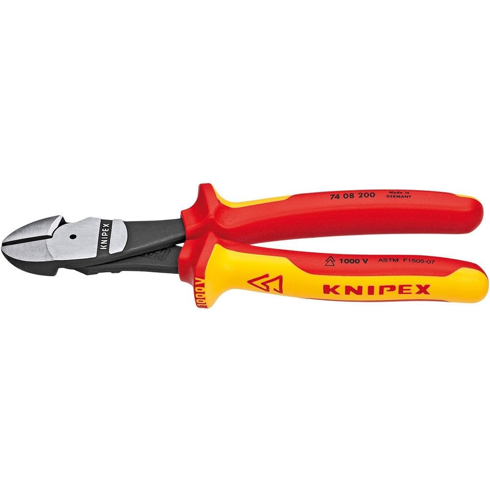 Tools - High Leverage Diagonal Cutters, 1000V Insulated (7408200SBA), 8 inche...