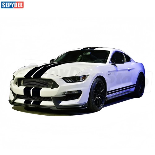Car Hood Roof Trunk Side Stripe Kit Decal For Ford Mustang GT Shelby 500 2015-On - Picture 5 of 26