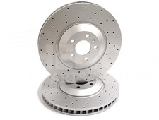 Front Drilled Brake Discs 350mm 4m0615301q For Audi A6 A7 A8 S6 S7 S8 