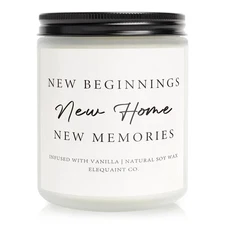 House Warming Gifts New Home Perfect Housewarming Gifts -Vanilla Scented Cand...