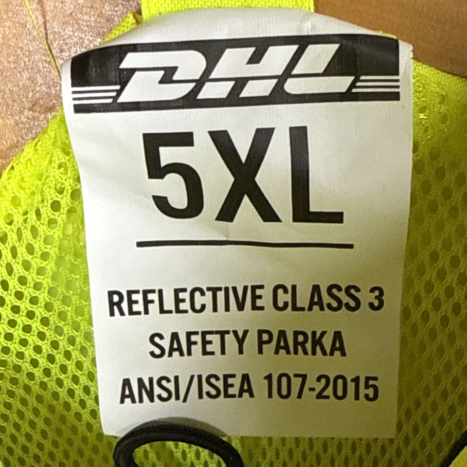 5XL High Vis 3 In 1 Jacket  Fleece Lined Inner Jacket With Fleece Sleeves. - Image 3 of 4