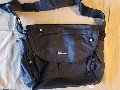COLUMBIA Black Messenger Bag with Shoulder Strap Zipper and Insulated Pockets
