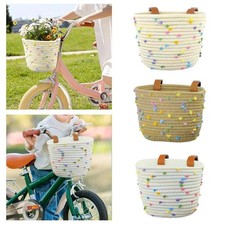 Kids Bike Basket Bike Carrier Bag Bicycle Accessory Handlebar Front Basket UK