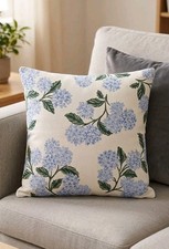 Btyrle Blue Hydrangea Flower Throw Pillow Cover 18x18 Inch 1 Decorative...