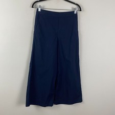Babaton Aritzia Manolo Wide Leg Cropped Pant in Navy Blue Size 2