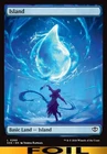 ISLAND ** FOIL FULL ART ** #268 - Secrets of Strixhaven - NM MTG