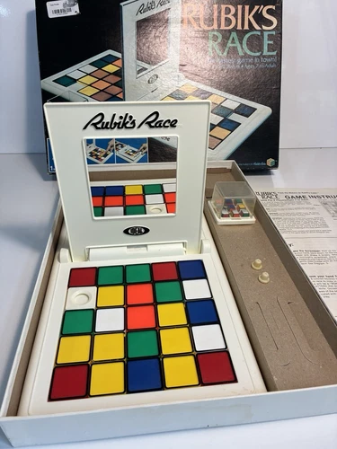 Vintage 1982 Rubiks Race Game by Ideal Complete in Great Condition