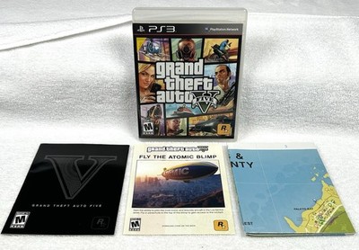 Sony PlayStation 3 PS3 - Grand Theft Auto V 5 GTA V - Complete w/ Manual & Map