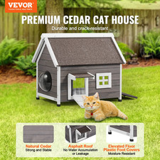 Outdoor Cat House Weatherproof, 22"L x 30"W x 26"H