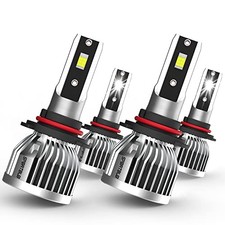 9005 9006 LED Bulbs Combo Kit, 24000 Lumens 120W Super Bright HB3 HB4 LED