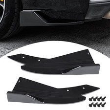 2PCS Universal Bumper Protector Side Skirts,Painted Splitter Protector
