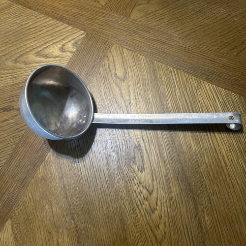 Vintage Aluminum Ladle Soup Spoon Kitchen Utensil Serving Kitchenware 13"