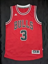 ADIDAS NBA SWINGMAN JERSEY DWYANE WADE D WADE CHICAGO BULLS MENS SIZE MEDIUM HOF