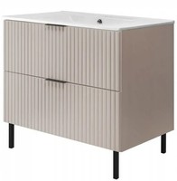 Badezimmerschrank Badschrank Beistellschrank Kommode Mit Waschbecken Kaschmir