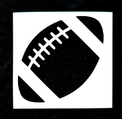 Basic Football Reusable Stencil
