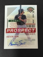 Kevin Sim 2024 Panini Prospect Edition  #147 Silver Prizm Auto Diamondbacks