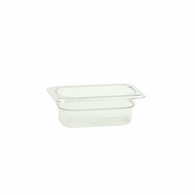 Thunder Group PLPA8192 1/9 Size Clear Polycarbonate Food Pan 2-1/2'' Depth