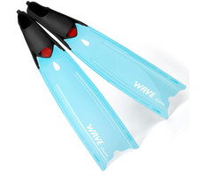 Wave Full Pocket Long Blade Diving Fins for Freediving and Spearfishing SZ 10-11