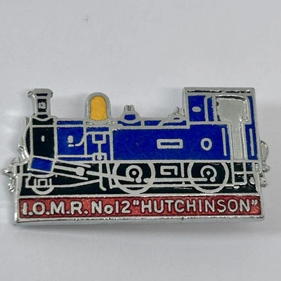 Isle Of Man Railway No 12 Hutchinson Steam Loco Train Transport Vintage Badge - Image 1 of 2