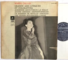 Maria Callas - Lyric and Coloratura Arias - Columbia Vinyl LP FCXPM 30088 EX