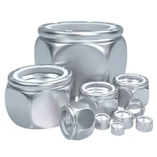 Lock Nut 4 PCS 3/4-10 Stainless Steel Hex Nylon Insert 304 Hardware Fastener