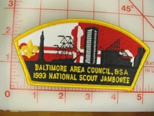 BALTIMORE AREA Council JSP collectible 1993 Jamboree patch (p8)