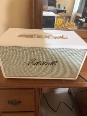 Marshall Stanmore III White Bluetooth Table Speaker 2.0 Channel RCA Home Audio