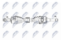 NTY NPW-PL-151 Antriebswelle Vorne Links FüR Chevrolet Opel