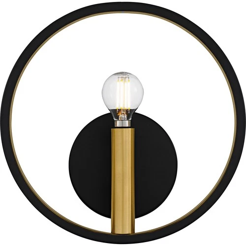 Matte Black  Wall Sconce from the Winsland Collection - Picture 3 of 5