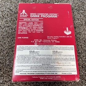 Atari 2600 Boxed Video Game Cartridge - Superman - CIB Complete Working