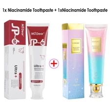 1-6pc Niacinamide Whitening Toothpaste,SP-6 Probiotic Toothpaste,Teeth Whitening