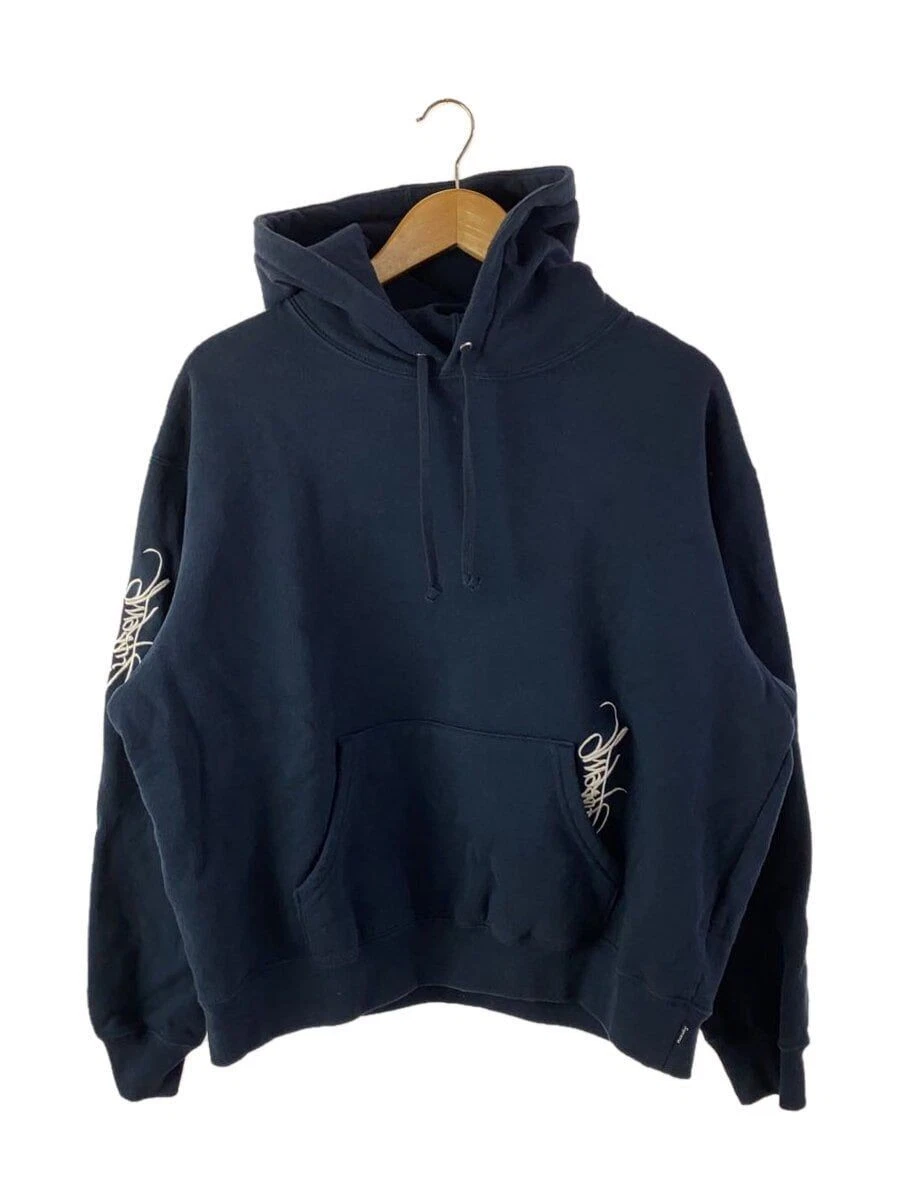 Sweat à capuche Supreme M coton bleu marine occasion